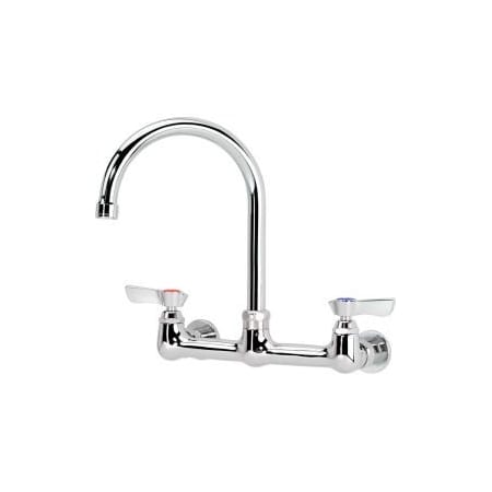 Krowne Krowne 12-801L - Commercial Series 8" Center Wall Mount Faucet, 6" Gooseneck 12-801L